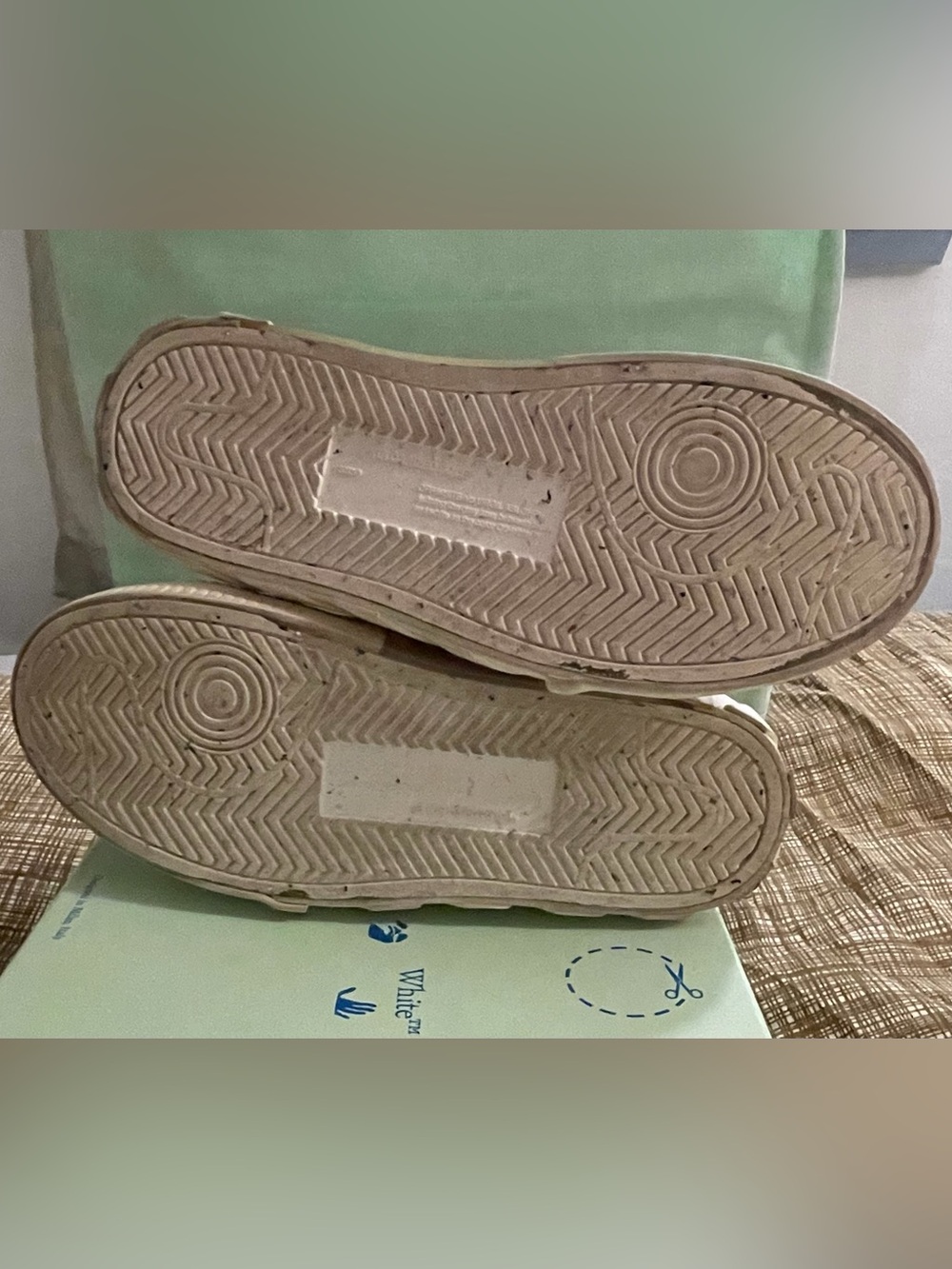 Off-White Vulc Low Navy Blue & White Sneaker Women’s Size US 6/ EU 36 *AUTHENTIC - Picture 13 of 16